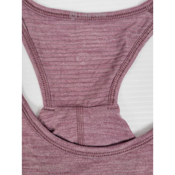 Lululemon Womens 8 Heathered Maroon Red Racerback Athletic Yoga Gym Tank Top - Picture 3 of 5